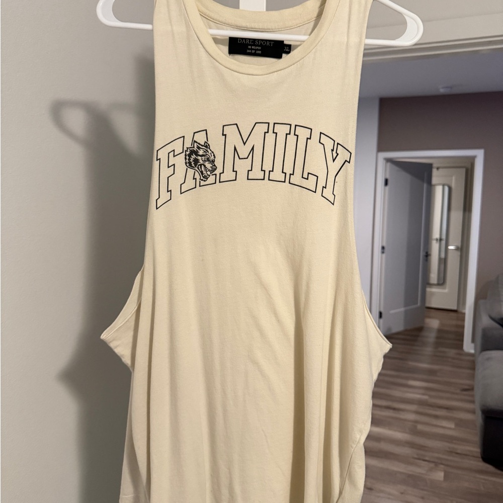 DARC SPORT Cream Sleeveless Shirt